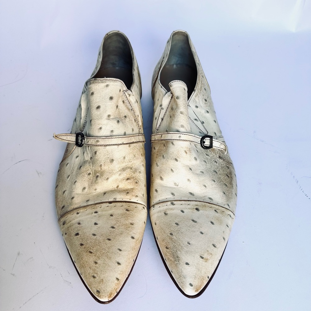 Debut Cream and Brown Leather Oxfords